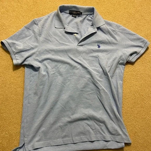 Men’s Large Light Blue Polo Shirt - Picture 1 of 3
